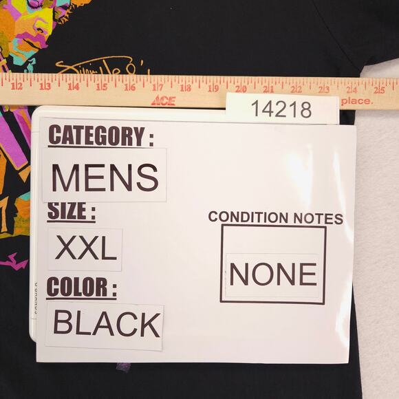 Jimi Hendrix Band Crew Neck Short Sleeve Graphic T Shirt Mens Size 2XL Black - Picture 7 of 9